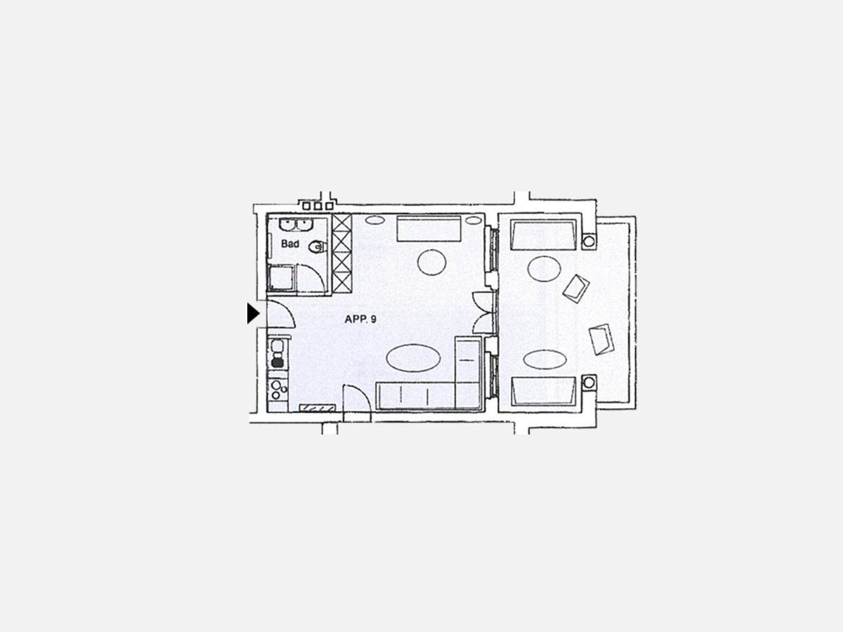 Kaiservillen Heringsdorf - 1-Raum-Appartement Mit Balkon Ik9 Exteriör bild